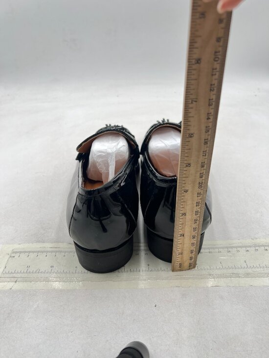 FOWT Men Glossy Square Toe Tassels Decor Loafers Low Heel Slip On Casual Shoes main image 5